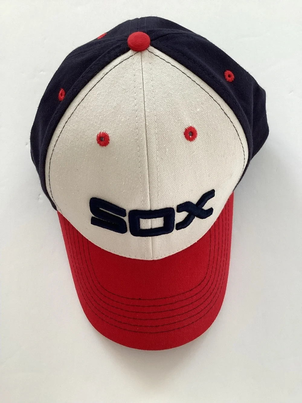Chicago White Sox Navy,White and Red Baseball Adjustable Cap